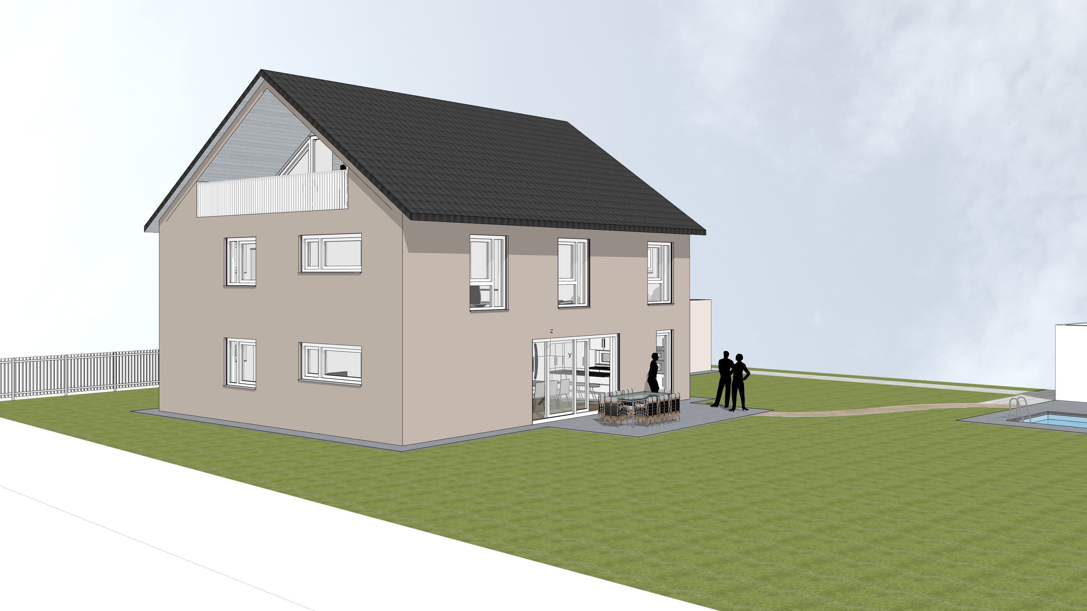 Ansicht Haus 